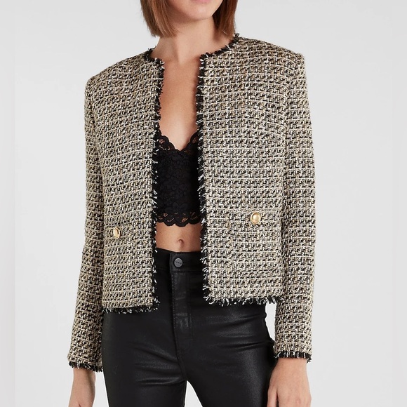 Gold and Black Tweed Jacket - Picture 1 of 5